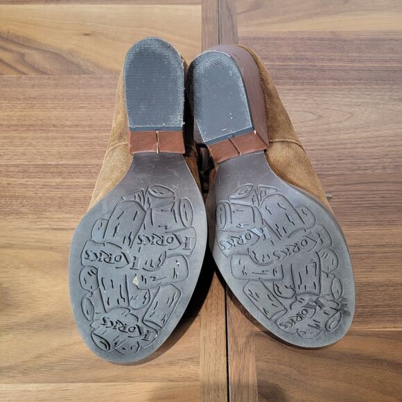 Korks by Kork-Ease  Size 9M  Roana Brown Suede Chunky Heeled Lace Up Booties EUC - Picture 8 of 8